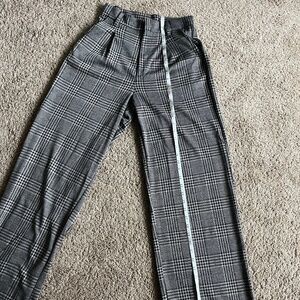 ASOS plaid wide leg pants NWOT